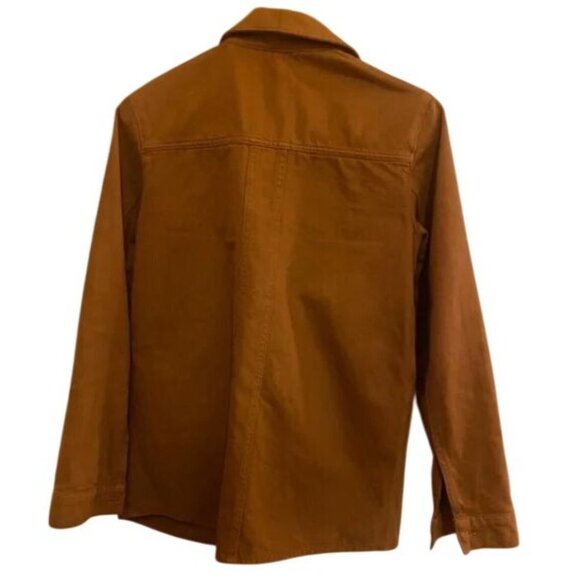 RARE Sezane Will Jacket brown cotton Size xs bust 36 - Picture 3 of 5